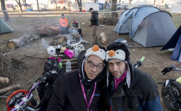 Mariano y Luis Miguel, 'pingüinizados' y listos. 