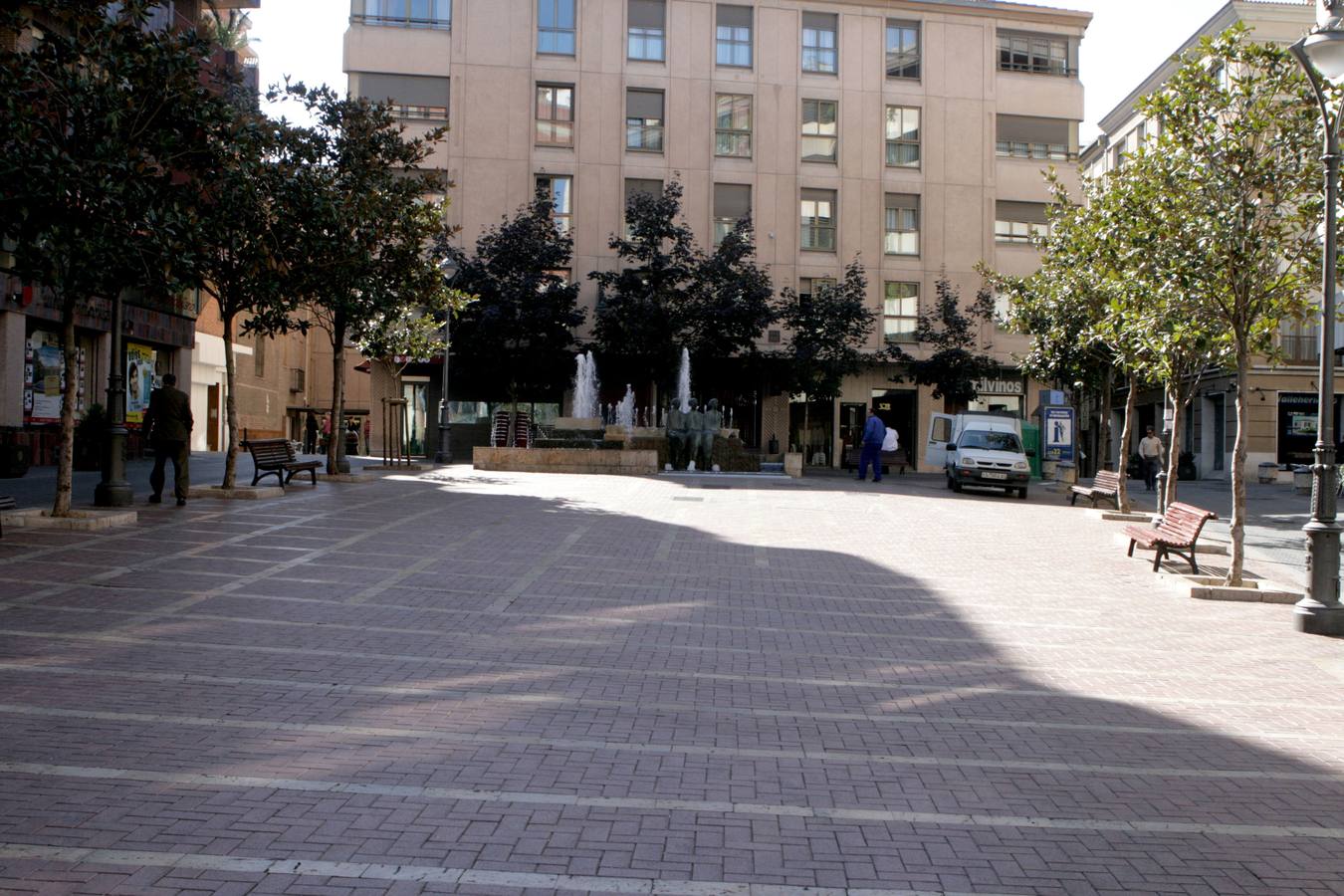 Plaza Martí y Monsó, cerca del lugar donde se produjo la pelea.