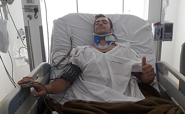 Santolino, en el hospital. 