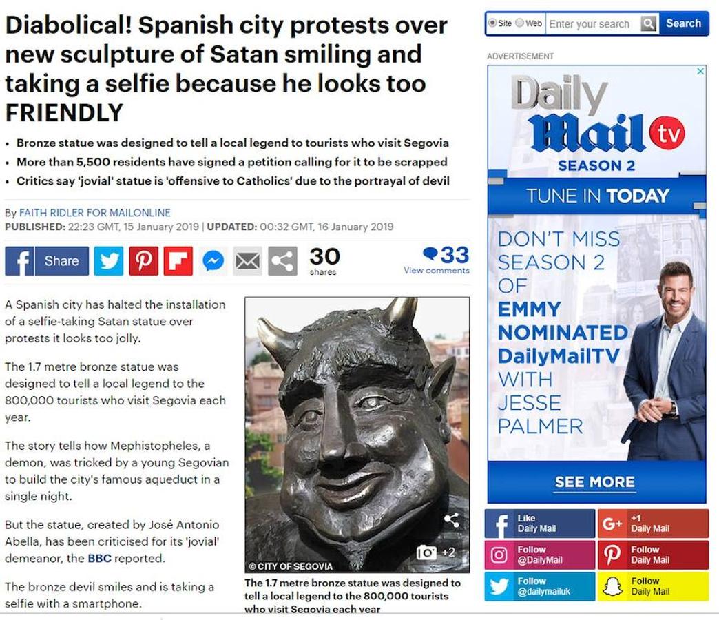 Fotos: Noticias del diablillo de Segovia en medios del mundo