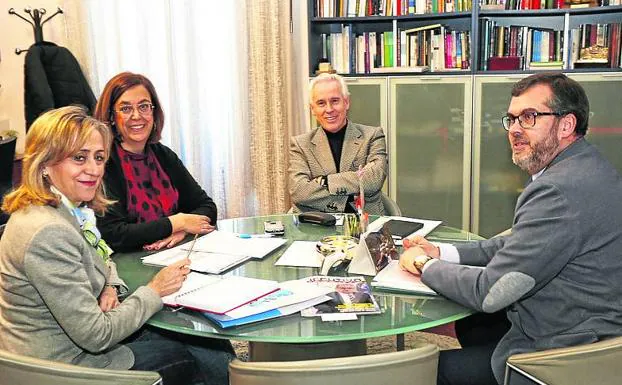 De la Fuente, Armisén, González y Mielgo, en la reunión. 