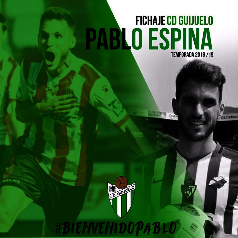 Pablo Espina se convierte en nuevo jugador del CD Guijuelo