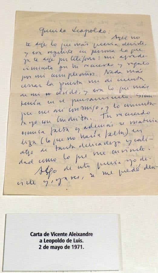 El archivo, donado por sus herederos a la Fundación Jorge Guillén, constituye un testimonio esencial para la historia de la literatura española del siglo XX y de su vinculación con Valladolid