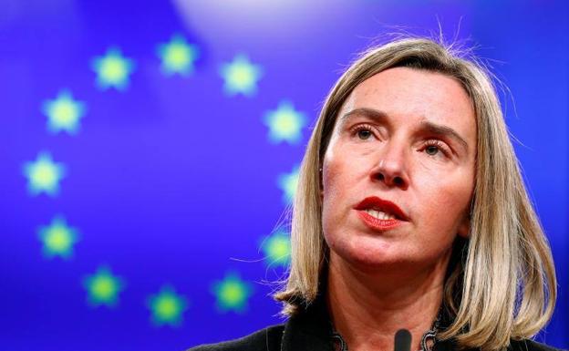 La jefa de la diplomacia europea, Federica Mogherini.