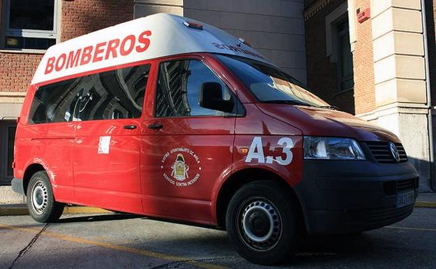 Vehículo de Bomberos de Ávila. 