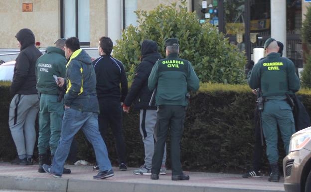 La Guardia Civil interviene el domingo en los alrededores del Helmántico. 