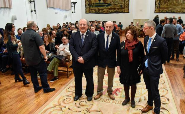 Enrique Cabero, Antonio Fuertes, Encarnación Pérez y Ricardo Rivero. 