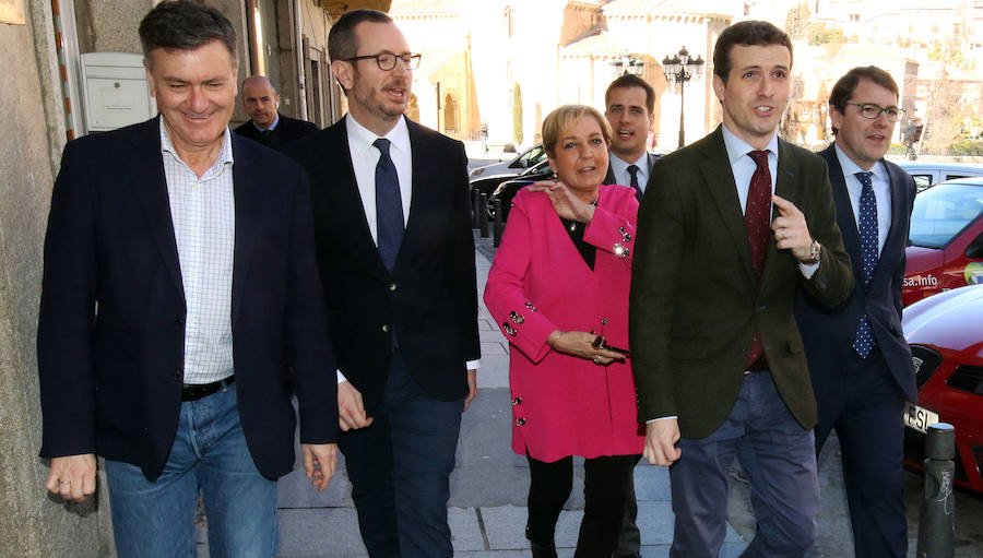 Fotos: El líder del PP, Pablo Casado, celebra un acto en Segovia