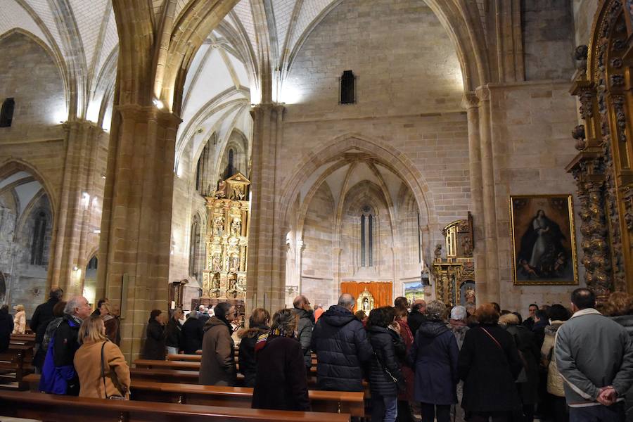 Fotos: La Colegiata de Aguilar se reabre y muestra tres piezas restauradas