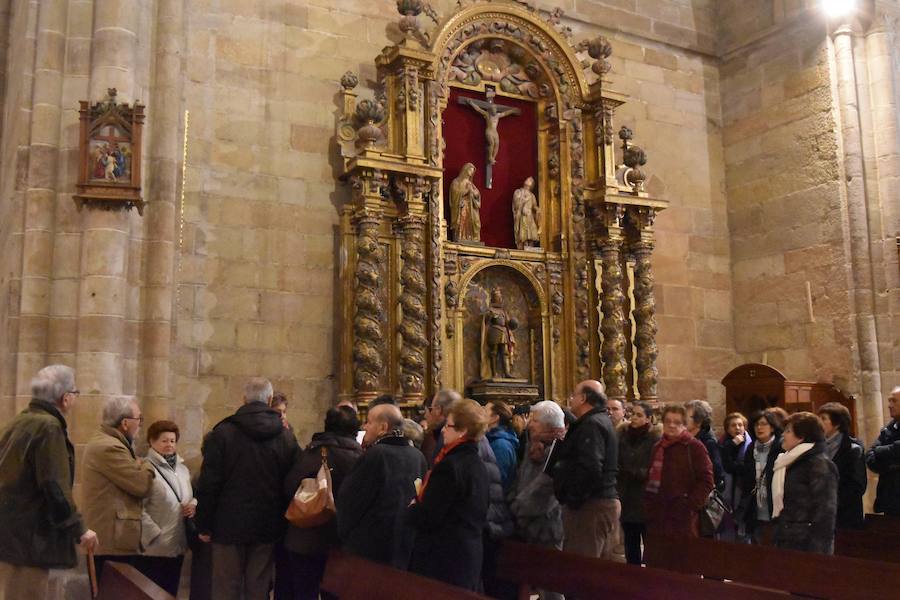 Fotos: La Colegiata de Aguilar se reabre y muestra tres piezas restauradas