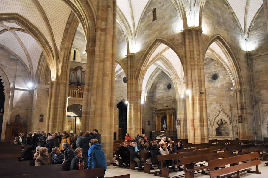 Fotos: La Colegiata de Aguilar se reabre y muestra tres piezas restauradas