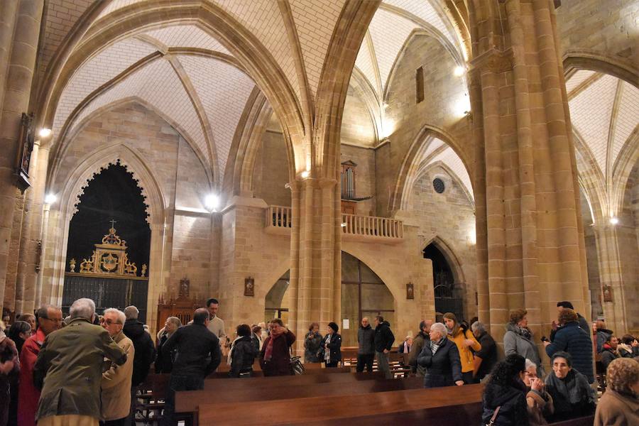 Fotos: La Colegiata de Aguilar se reabre y muestra tres piezas restauradas