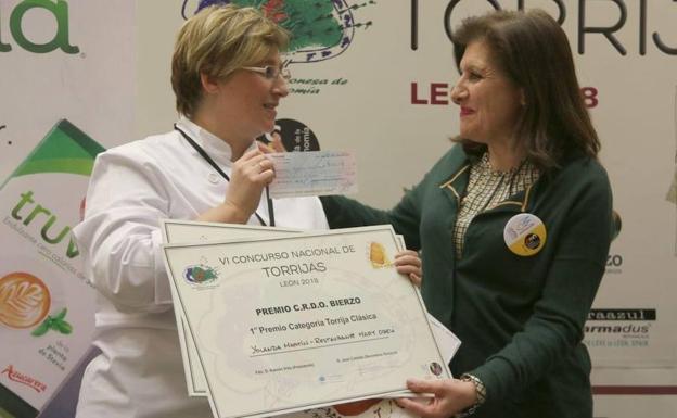 La vallisoletana Yolanda Fernández, autora de la mejor torrija de España en 2018. 