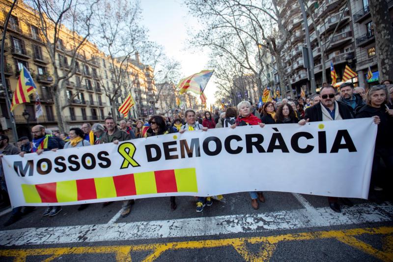 Fotos: La manifestación contra el juicio del &#039;procés&#039;, en imágenes