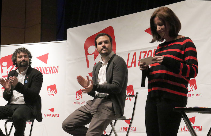 Alberto Garzon en el Auditorio de la Feria de Muestras. 