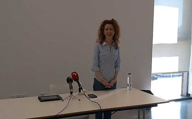 Ana Suárez, durante su comparecencia.