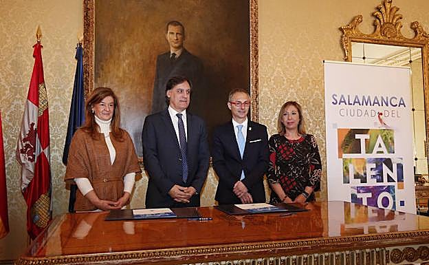 CarmenSánchez Bellota, Carlos García Carbayo, Ricardo Rivero y Susana Pérez. 