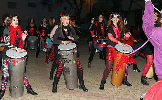 Batucada de carnaval en las Delicias. 