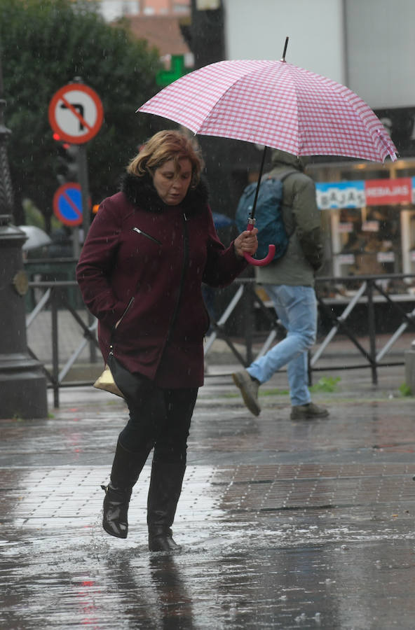 Fotos: Lluvia y viento en Valladolid