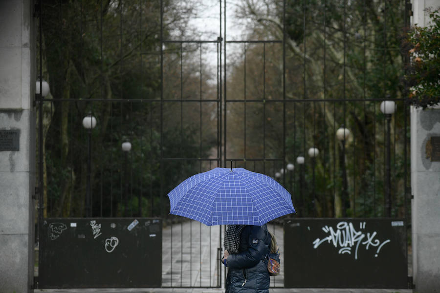 Fotos: Lluvia y viento en Valladolid
