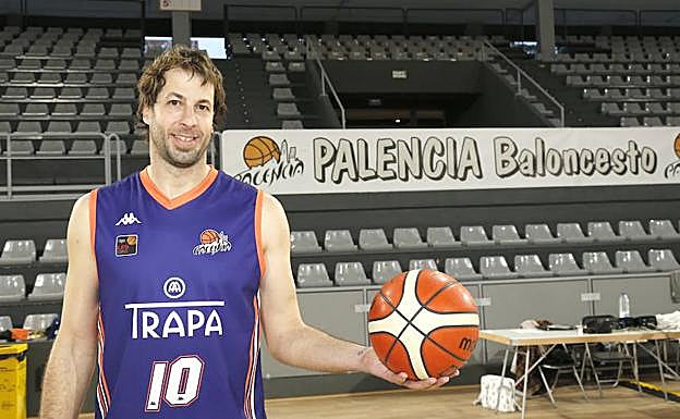 Urko Otegui, en el Pabellón Municipal de Deportes. 