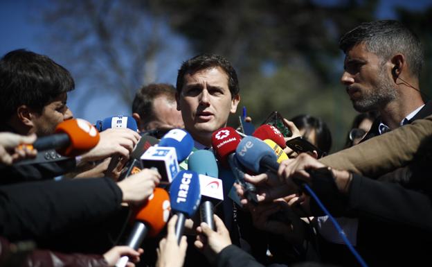 Albert Rivera, en el acto de homenaje a las víctimas del 11-M.