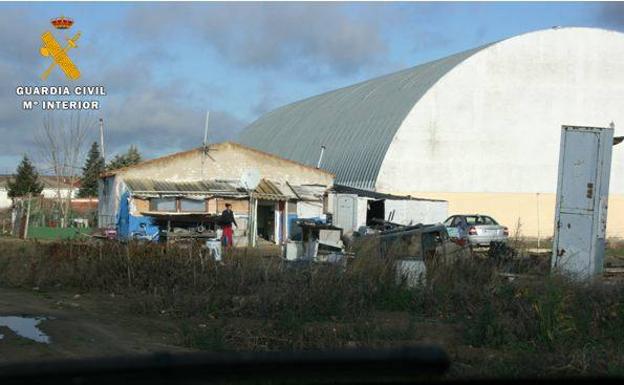 Explotación agrícola donde se produjeron las detenciones.