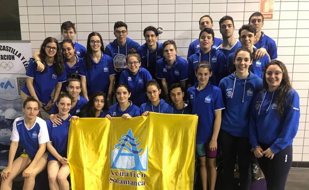 El Club Acuático Salamanca, campeón regional absoluto en Valladolid