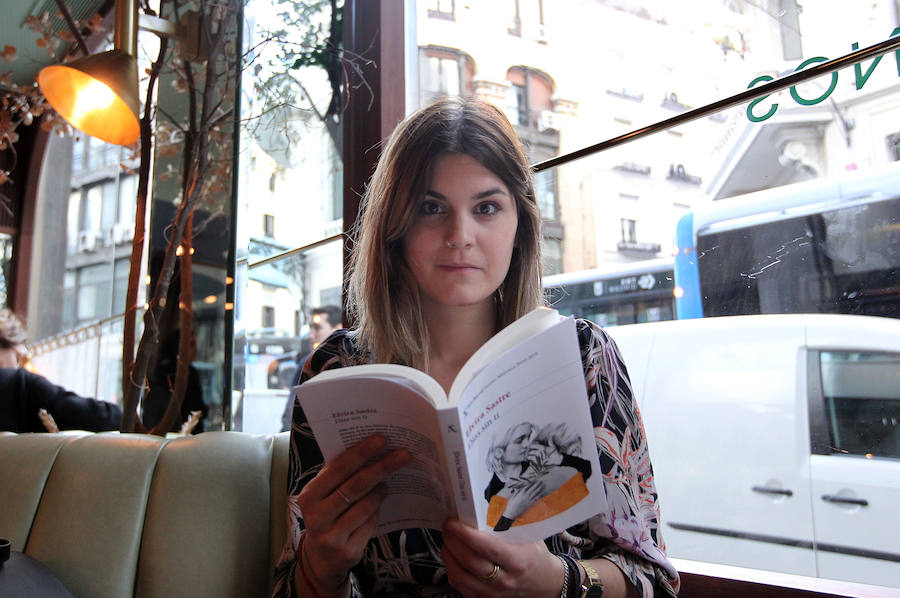 Elvira Sastre, con su novela.