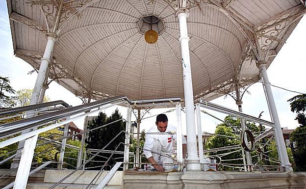 Parque Antonio Machado en Miranda de Ebro. 
