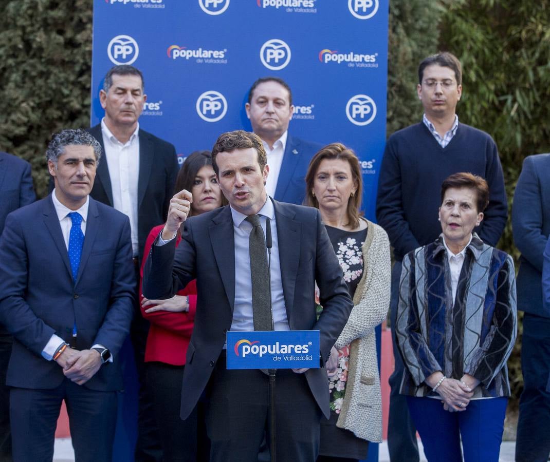 Fotos: Pablo Casado participa en un acto con militantes del Partido Popular en Valladolid