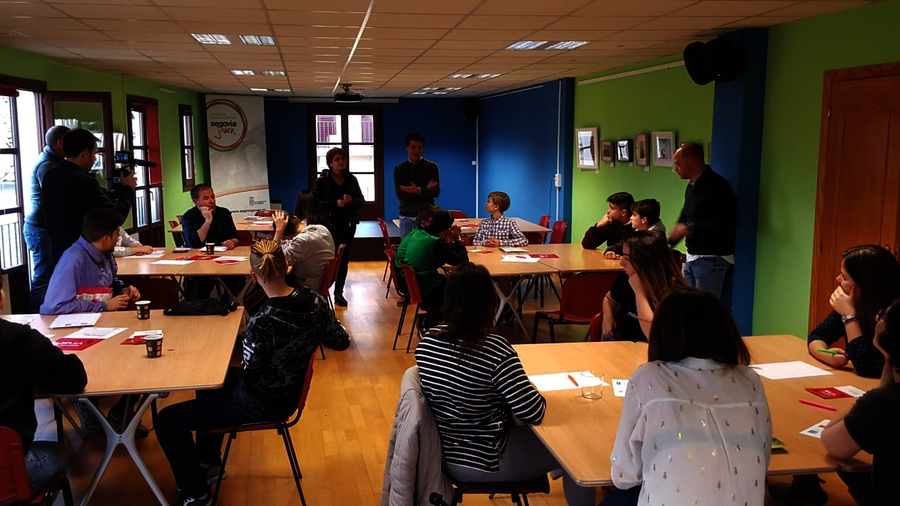 Un momento del debate Segovia Viva.