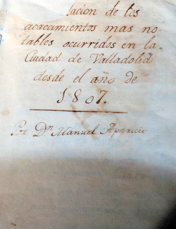 Portada del manuscrito. 