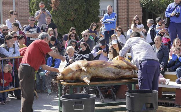 Jornada de la matanza celebrada este sábado en Laguna.