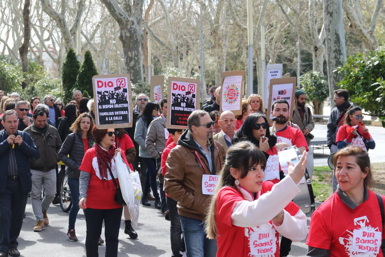 Fotos: Manifestación en Valladolid de los trabajadores de DIA