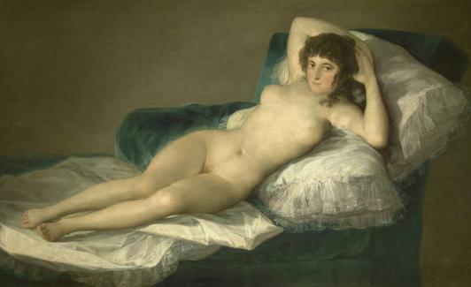 'La maja desnuda', de Francisco de Goya. Museo del Prado