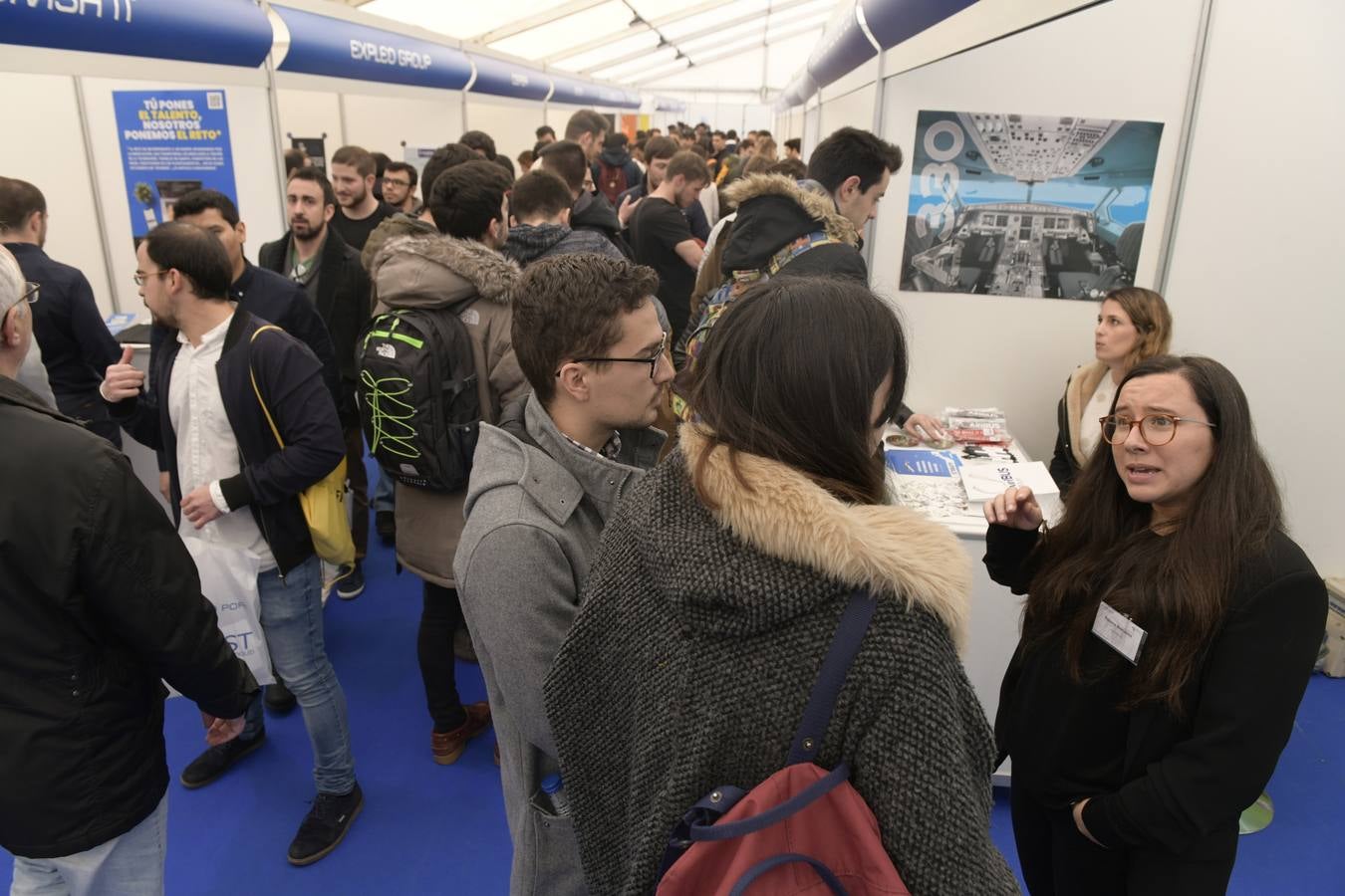 Inauguración de FIBEST, foro de empleo para estudiantes.