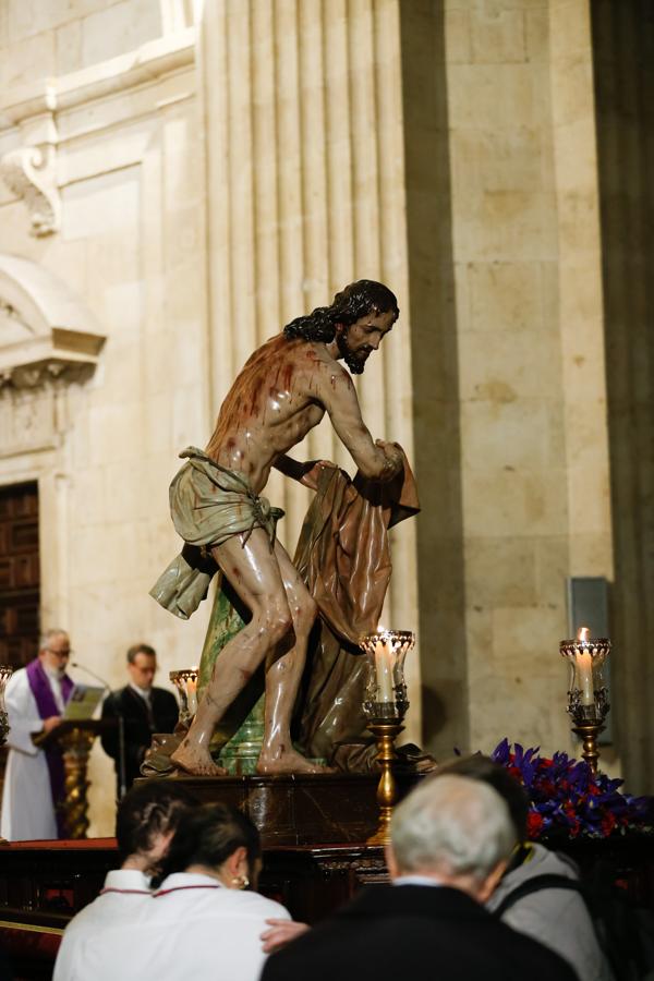 Via Cruis de Jesús Flagelado en la Clerecía de Salamanca.