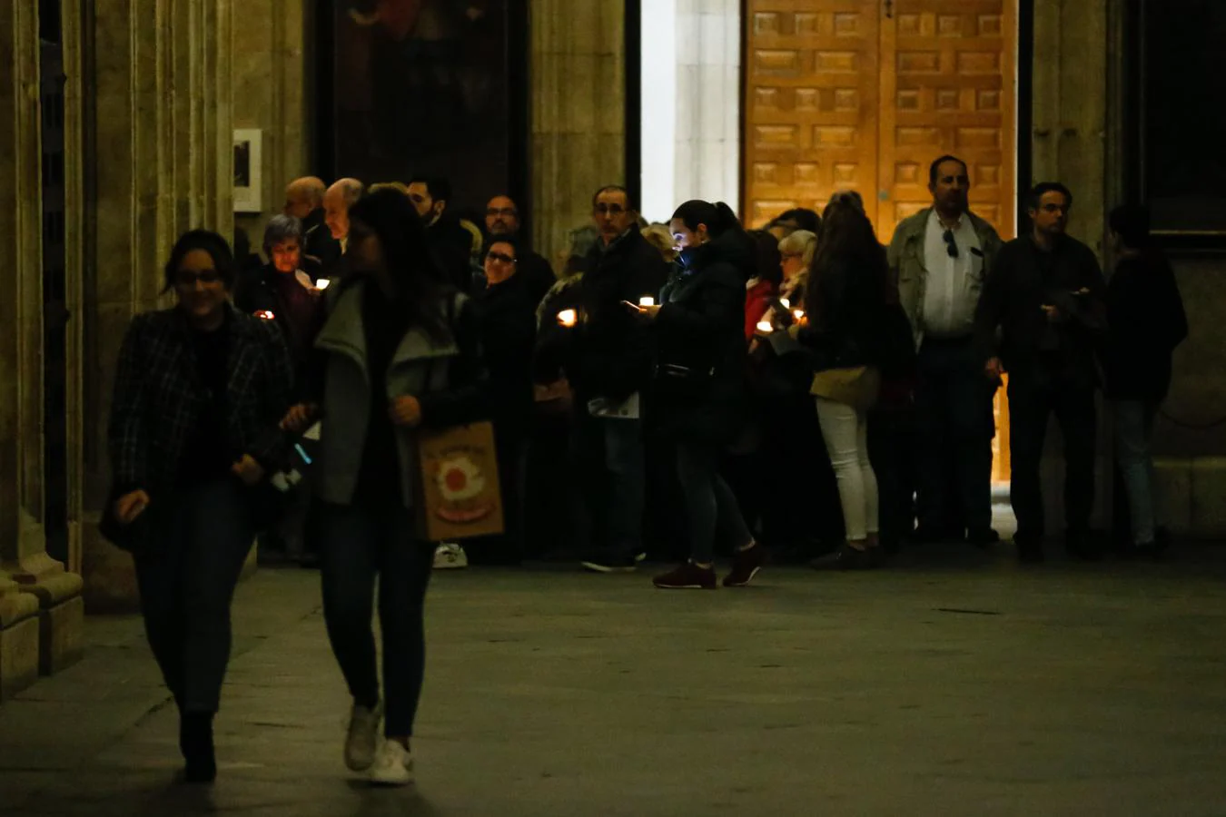 Via Cruis de Jesús Flagelado en la Clerecía de Salamanca.