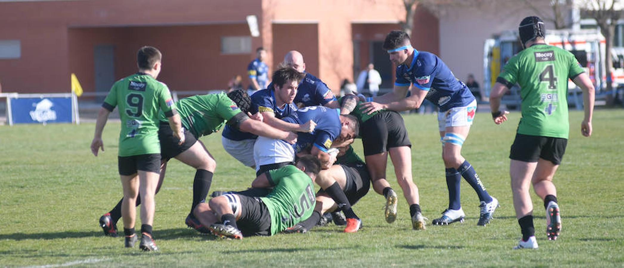 Partido de rugby entre el VRAC Quesos Entrepinares y el Gernika, que se saldó con un empate a 27.
