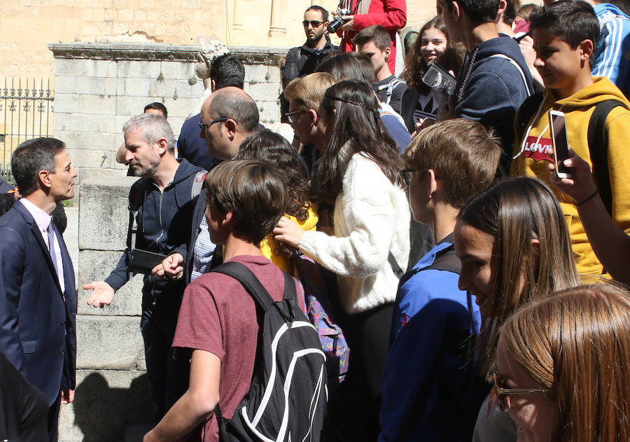 Fotos: Visita de Pedro Sánchez a Segovia