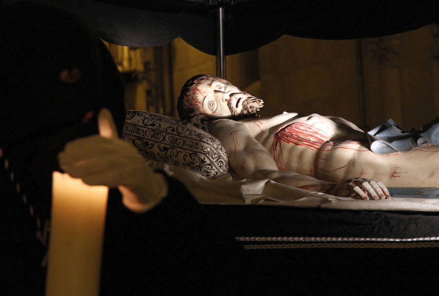 Imagen del Cristo Yacente de Gregorio Fernández.