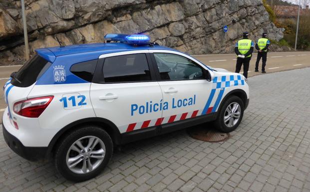 Agentes de la Policía Local de Aguilar de Campoo.