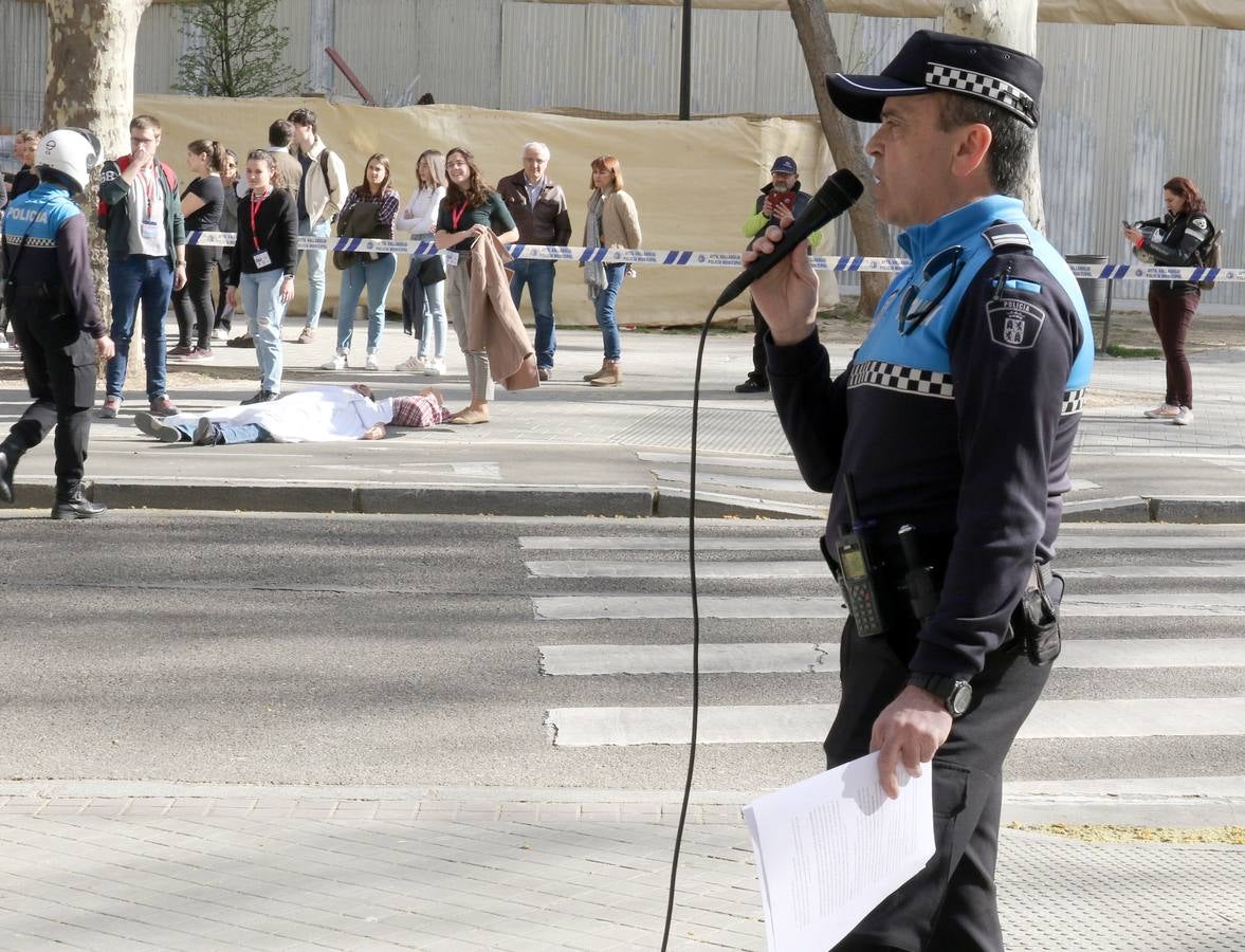 Fotos: Simulacro de atentado terrorista en la Facultad de Medicina de Valladolid