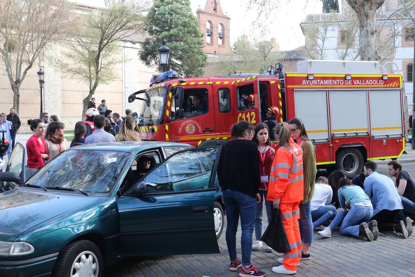 Fotos: Simulacro de atentado terrorista en la Facultad de Medicina de Valladolid