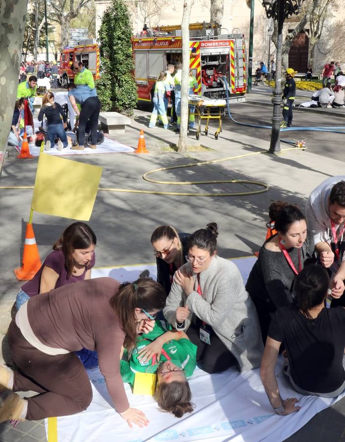 Fotos: Simulacro de atentado terrorista en la Facultad de Medicina de Valladolid