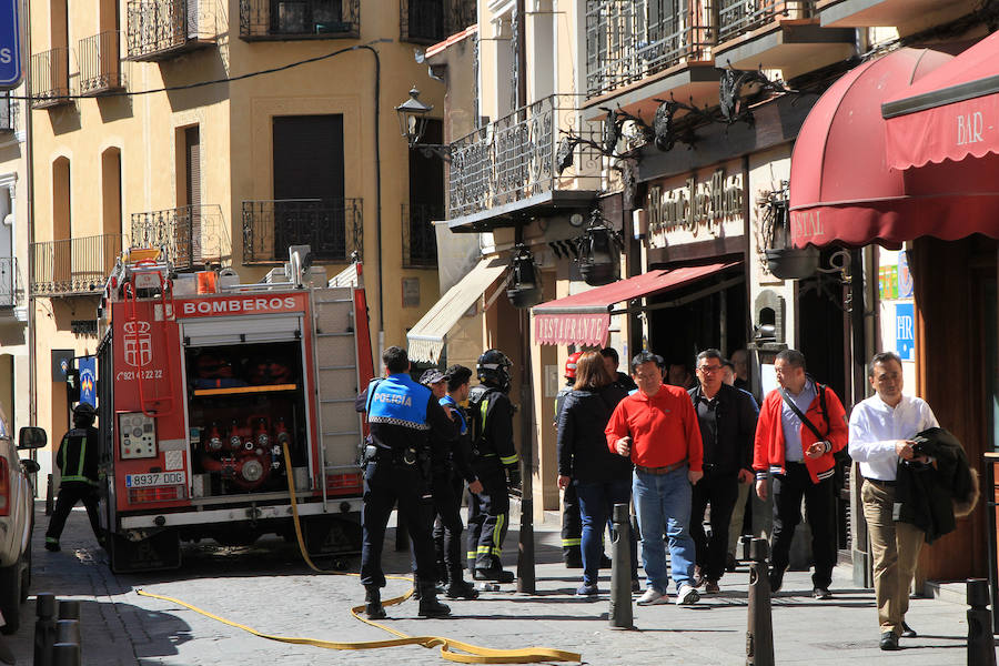 Fotos: Susto en la calle Cronista Lecea