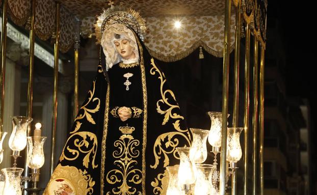 Procesión de la Soledad de la Virgen.