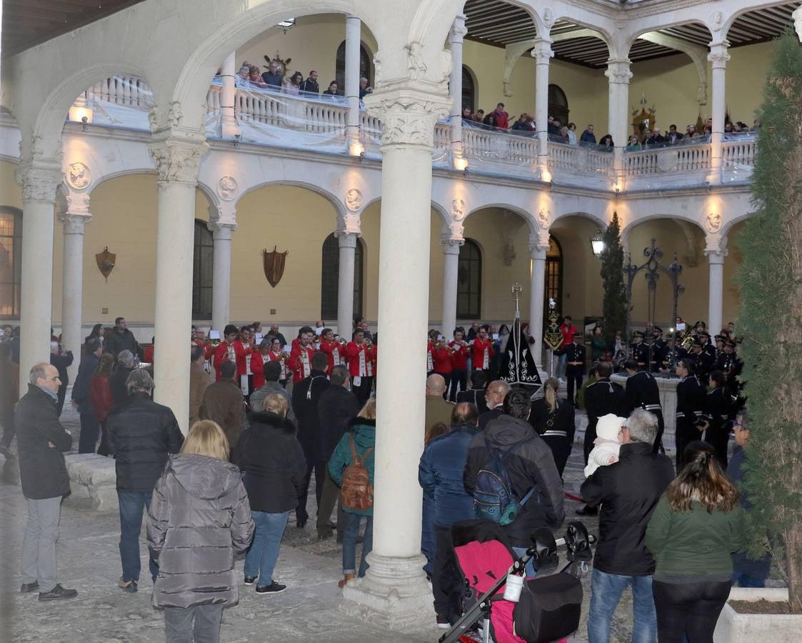 Participaron la banda de la cofradía penitencial de la Sagrada Pasión de Cristo, la cofradía penitencial de Nuestra Señora de la Piedad y la cofradía penitencial del Santísimo Cristo del Despojado