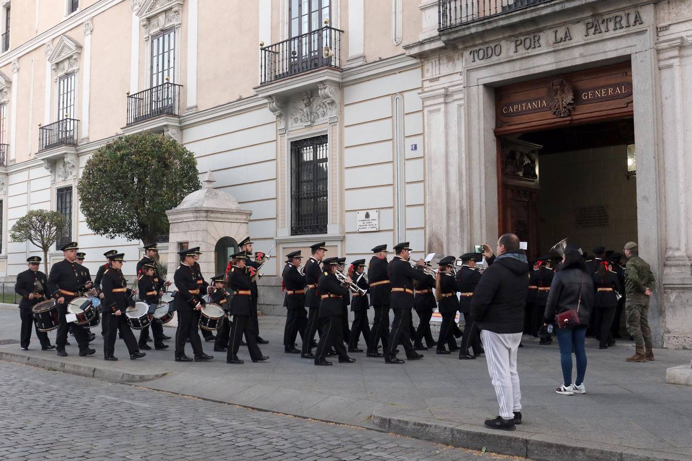 Participaron la banda de la cofradía penitencial de la Sagrada Pasión de Cristo, la cofradía penitencial de Nuestra Señora de la Piedad y la cofradía penitencial del Santísimo Cristo del Despojado